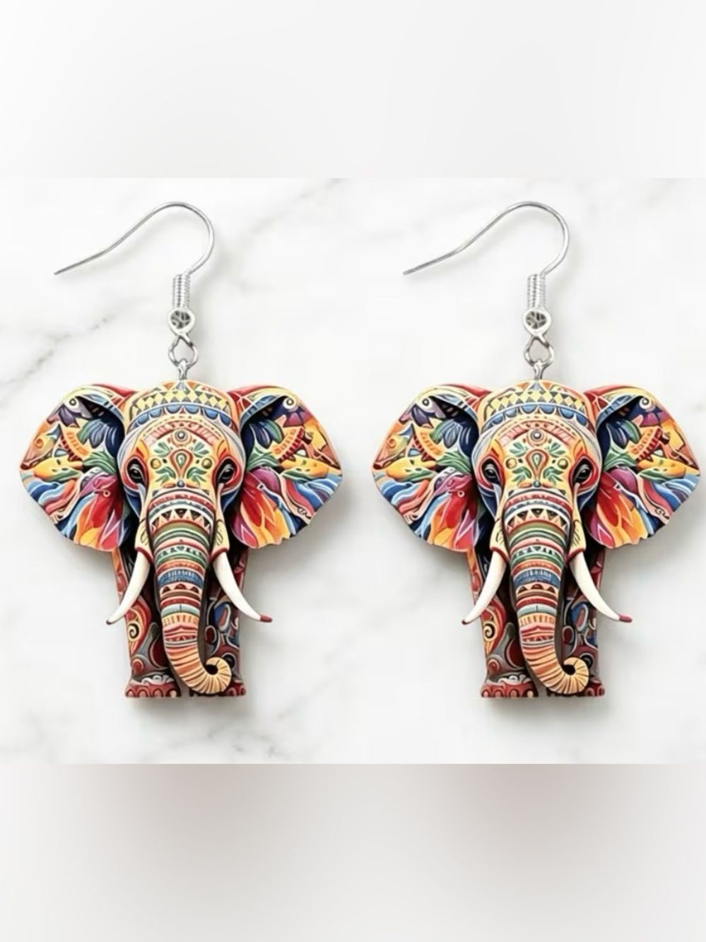 ✨3/$20 Colorful Elephant Drop Earrings - Women Jewelry